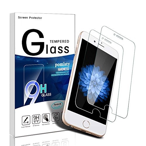 Pomisty iphone 6s Displayschutzfolie ,2 Stück iphone 6 Panzerglas Schutzfolie, 9H Härte,Anti-Kratzen Glas Folie mit iphone 6/6s 4.7 inch.