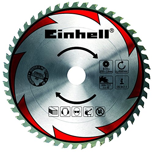 Einhell Zug Kapp Gehrungssäge TE-SM 2131 Dual (1600 W, Sägeblatt Ø 210 mm, Schnittbreite 310 mm, Softstart, schwenkbarer Sägekopf, Laser, LED-Licht) - 3