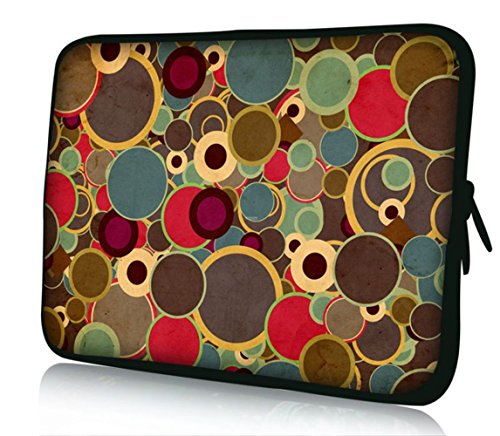 Sidorenko Schutzhülle für Größe 38 cm - 28 cm Laptops ( 15 - 15,6 Zoll ) neopren Polka Dots Retro Look / Hülle / Laptop-Tasche / MacBook Tasche / Computer-Tasche / Netbook Tasche / Aktentasche / Ultrabook Tasche / Taschen-Abdeckung / Überzug