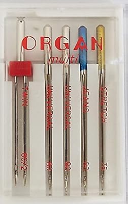 Organ Aiguilles pour machine à coudre domestique, Organ Multi Pack, Brother, Janome Singer, machines domestiques Pfaff
