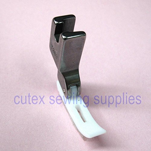 Cutex Sewing narrow zipper piede con fondo Teflon per macchina da cucire industriale # T363
