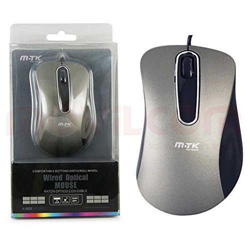Preisvergleich Produktbild Optische Maus mit Kabel USB Mtk grau