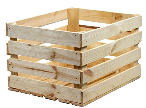 Holzkiste - Obstkiste - Neu - Weinkiste Massiv Natur Deko