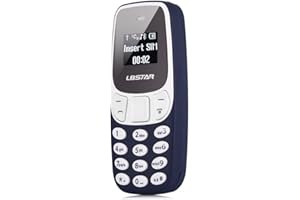 VALMONI SPORT Mini telefon komórkowy najmniejszy na świecie z podwójną kartą SIM i zmieniaczem głosu L8STAR Mały Krasnolud (niebieski)