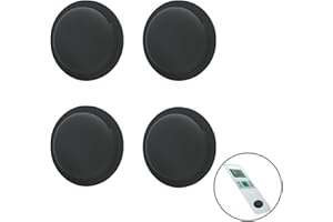 TECDW Lot de 4 AirTag Étui Protection,Compatible avec Apple AirTag Case[Auto-adhésif],étui pour Cartes airtag[Anti-Perte & Anti-Rayures],Protection AirTag Coque Silicone pour iPad,télécommandes (4 Noir)