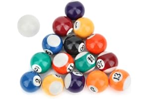 Mini Boule de Billard, Boule de Billard Magique 32 MM Boule de Billard en résine de Polyester écologique Boule de Billard Durable Accessoire de Table de Billard pour Enfants