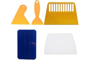 KRIZJUES Screen Printing Squeegee, Set of 5 Screen Printing Ink Silk Screen Printing Squeegee for Screen Printing
