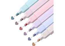 hblife Aesthetic Cute Highlighters Bible Highlighters, Cream Colors Chisel Tip, No Bleed Dry Quick, Perfect for Bible Study N