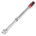 MAXPOWER Breaker Bar Telescopic, 1/2-Inch Drive Breaker Bar Extendable Flex Handle, Length Adjustment 430mm-570mm