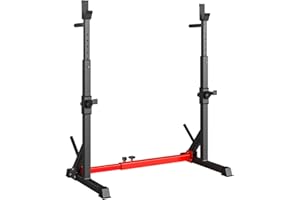 LIFERUN Rack da Squat, Supporto Bilanciere Regolabile, Stand per Sollevamento Pesi Multifunzione per casa, palestra Max 250 KG