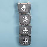 Fieans Wand haengenden/Navy Wind Hanging Storage Bag/Haengende Kombination/Wand Haengenden Tasche Wand Utensilo Wandaufbewahrung Tasche-Grau - 7