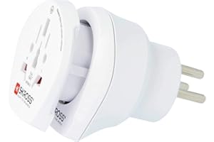 SKROSS | 1.500216-E | Combo World to Israel | Adattatore da Viaggio Combo dal Mondo a Israele - Potenza e Tensione: 100V – 1600W / 250V – 4000W - Anti Scossa