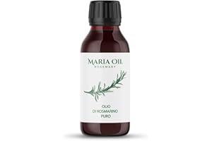 MARIA CBD OIL Rosmarino Crescita Dei Capelli Puro Naturale Sopracciglia E Ciglia, Pelle Sana, Nutre e protegge Il Cuoio Capelluto. Crescita Dei Capelli e ferma la caduta (100 ml, olio di rosmarino)