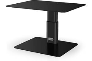 GOKEDA Support de Moniteur de Bureau Réglable en Hauteur - en Métal - Compatible Avec Ordinateur Portable, Ordinateur, Écran, iMac, TV, PC - Pour Bureau et Maison (PC Jusqu'à 15 kg)
