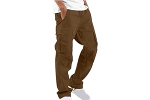 YOLIMOK Pantalones para Hombre Verano Moda Trabajo Pantalones Casual Pants Deporte Jogging Pantalon Suelto Fitness Chandal Hombre Al Aire Libre Pantalones de Trekking Multibolsillos Tallas Grandes