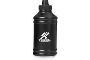 FACAIO Butelka na napoje ze stali nierdzewnej, 2 l, sportowa i outdoorowa butelka na wodę, nadaje się do zimnych i ciepłych napojów, nadaje się do wody gazowanej, termos do biegania, roweru, jogi, wędrówek i