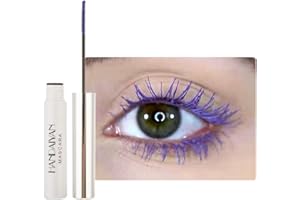 GL-Turelifes Mascara 12 couleurs Mascara fibre colorée Mascara de charme longue durée, cils épais et longs maquillage des yeux imperméable et anti-bavures (# 08 Violet)