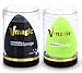 VMAGIC High-End Pro Makeup Sponges Beauty Blender for Flawless, Applicator, Highlight and Foundation (Lemon Green + Black (2pcs))