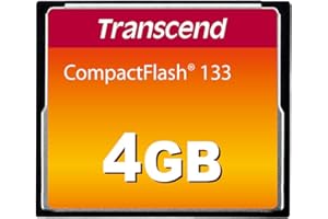 Transcend CFCard 4GB 133x, TS4GCF133, Schwarz