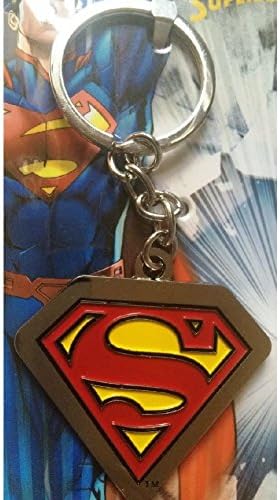 A NEW METAL SUPER MAN LOGO KEYING KEY CHAIN HANDBAG BAG CHARM FREE DELIVERY UK