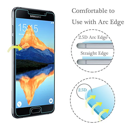 Samsung Galaxy A5 (2016) Schutzfolie, 2 Stück POOPHUNS Samsung Galaxy A5 (2016) Panzerglas, 9H Härtegrad, 99% Ultra Transparenz Full HD, Blasenfrei, Einfache Installation und Hohe Qualität - 4