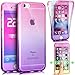 Produktbild Für iPhone 5 5S Silikon Hülle, iPhone 5E TPU Handyhülle,RIKINEY iPhone SE 5S 5 Double Side Full Body Silikon Crystal Schutzhülle Cute Elegant Retro Kreative Gradient Farbe Rosa Lila Blau Vorne und Hinten 360°Full Cover Ultra dünn TPU Silicone Case Vorne Hinten Beidseitiger Schutz Full Handytasche Durchsichtig Transparent Front Back Doppelseitig Touchscreen TPU Silikon Dünne Komplette Schale Bumper Case Cover Für iPhone SE/5S/5 - Pink Purple