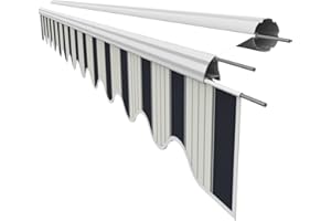 VANA SPD037 Replacement Valance for Sun Awning of Nominal Dimensions 4 Metres Width. For constructive reasons, the dimensions are 3.82 x 0.23 m. Awning covers are fully sewn.
