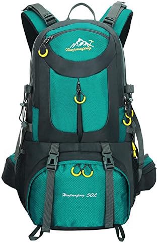 50L Backpack,Fit for Outdoor Sport Camping Travel Hiking Mountain Climbing,Waterproof Mountaineering Bag,52 x 30 x 18 cm (Blue)