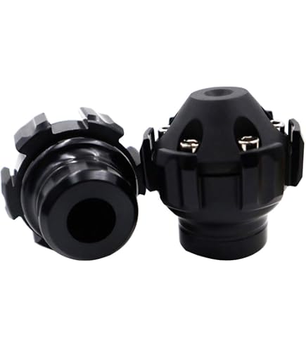 Fydun Curseurs Fourche Avant Moto Carbone – Protection Anti-Chute Noir (1 Paire)