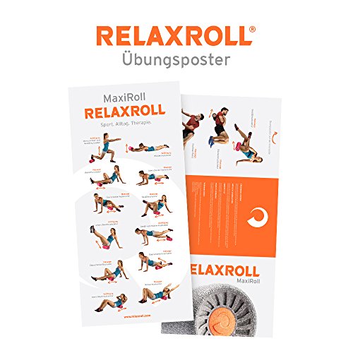 RELAXROLL (das Original) ergonomische Faszienrolle | Massagerolle | Schaumstoffrolle MADE in GERMANY | Effektive Behandlung von Rückenschmerzen, Nackenschmerzen, Achillessehneschmerzen und schweren Beinen - 3