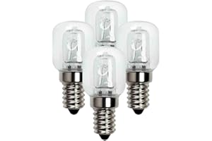 NIESEL 4pcs Oven Light Bulb 500 Degree Heat Resistant 25W E14 Oven Lamp Microwave Oven Bulb 250 Lumens Replacement Bulbs E14 Bulb Replacement for Oven Microwave