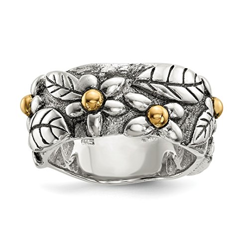 925 Sterling Silver 14k Leaves Amp; Flowers Wedding Ring Band Flower Leaf Fine Jewellery For Women Gifts For Her