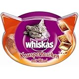 Whiskas | Knusper-Taschen mit Rind | 8 x 60 g