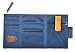 Produktbild iSuperb® Auto Sonnenblende Tasche Sonnenschutz Sonnenblendentasche Organiser Leinwand Aufbewahrung Tasche für Handys Visitenkarten Scheckkarten Parkscheine (Dunkelblau)
