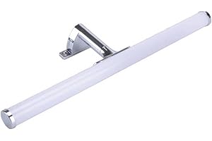 B·LED BARCELONA LED BarcelonaLED Applique de salle de bain lampe de miroir LED 7 W 40 cm étanche IP44 lumière maquillage blanc neutre 3000 K pour meuble armoire ou mur 3 en 1
