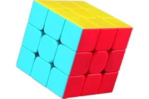 EACHHAHA Speed Cube 3x3,Magic Cube 56mm,Professional, Smooth, and Fault-tolerant,Classic Brain Teasers,Party Bag Fillers, Party Favours,Competitive training for adults and children (Stickerless)