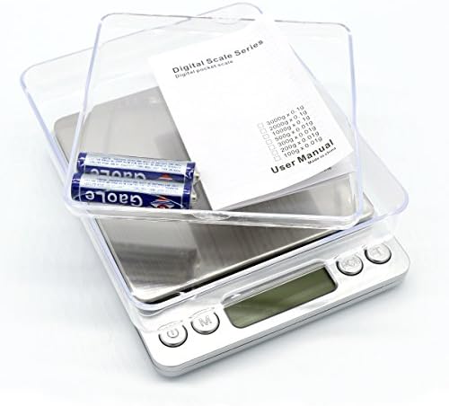 USUN 0.01G-500G 0.1G-2000G Digital Electronic Pocket Gold Jewelry Weighing Coin Kitchen Scale (0.01-500G)