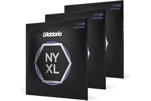 D'Addario Corde Guitare Électrique - Cordes Guitares Electriques - NYXL1149-3P - Medium, 11-49, 3-Paquet