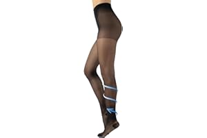 CALZITALY Medias de Descanso, Panty Compresión Fuerte Factor 10 mm/Hg | 70 DEN | Negro, Natural, Azúl | S, M, L, XL | Calcetería Italiana