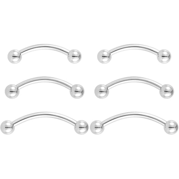 CIZME 4er Set Titan Helix Piercings - Hypoallergener Körperschmuck Für Ohr, Lippe & Tragus