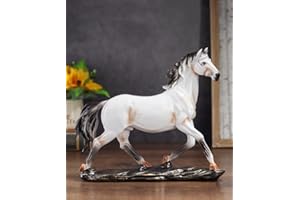 JXCBXJ Scultura di cavalli,Statua in resina di cavallo, scultura decorativa a forma di cavallo, decorazione di sculture di animali,per decorazione per casa e ufficio.