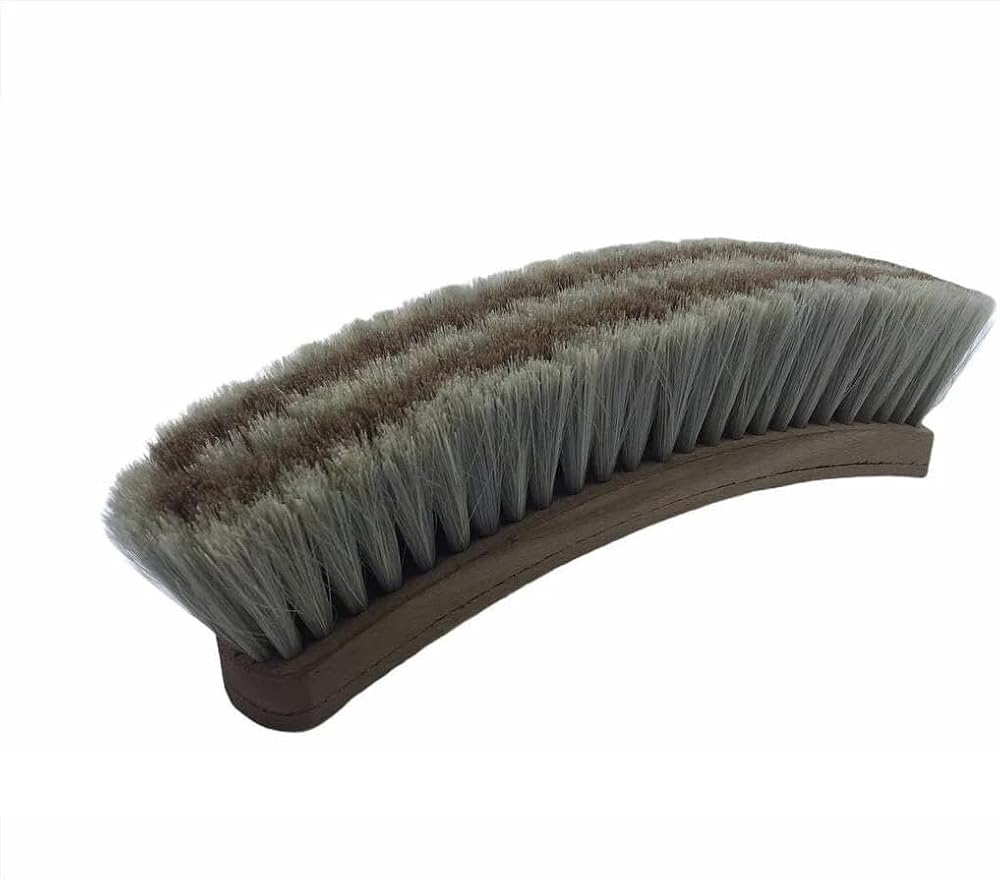 SRTfootcare Lostra Tipi At Yelesi Kılı Ayakkabı Boya Fırçası Büyük Boy 24cm 1 Adet (Bej-Krem)