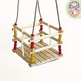 Gitterschaukel Kleinkind Schaukelsitz Babyschaukel aus Holz von Gartenpirat®