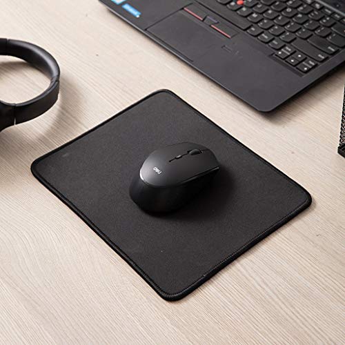 Preisvergleich Produktbild LDY Schwarze, Rutschfeste Gummi-Mausunterlage, Glatte, haltbare Oberfläche, wiederholt waschbar, Geeignet für Zuhause, Büro, 250 mm × x 200 mm