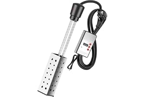 DIKAMAN vattenvärmare, 1 500 W doppvärmare, poolvärmare med automatisk timer, säker