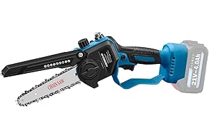 KIESBOHR Bürstenlose Kettensäge mit verbesserter Kettenschmierung, Kompatibel mit Makita 18V Akku, （ohne Akku und Ladegerät） (6 Zoll mit Ölstandsanzeiger)