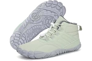 Deedlite Barfußschuhe Damen Winter, Extrem Warme Gefütterte, Winterschuhe Herren Wasserdicht, Outdoor Winterstiefel