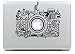 Produktbild NetsPower® Electronic Products Design Vinyl Decal Sticker Abziehbild Abziehbilder Aufkleber Power-up Kunst Schwarz für Apple MacBook Pro/Air 13" 15" Zoll - Muster 1