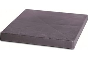 Plataforma movil para macetas Prosperplast de plastico cuadrada con 4 ruedas 29,2 x 29,2 x 4 cm en color antracita