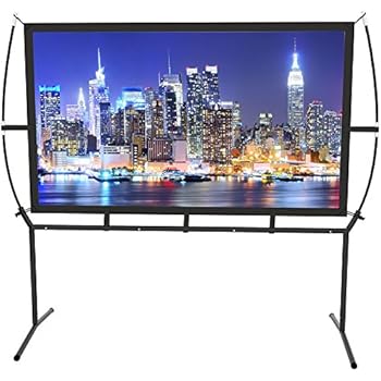 Schermo Proiettore 150 Pollici Portatile Pieghevole - 16:9 Per Giardino E Interni Con Base - Foto 10